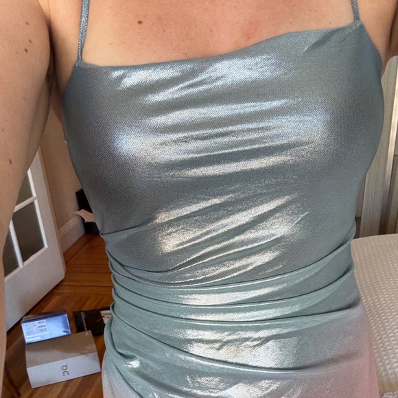 Fleur Du Mal Iridescent Bodycon Midi Dress - Picture 5 of 7